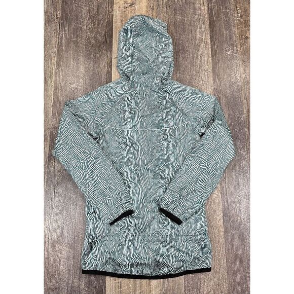 Nike Windrunner Jacket Womens XS Green Zebra Print Lightweight‎ Hooded Full Zip - Picture 13 of 16